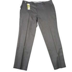 Haggar Mens Sustainable Stretch Chino Flat Front Pants Black HD00658‎ 38x30 Nwt